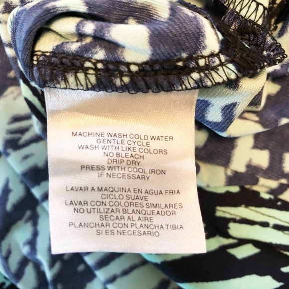 Kasper Dress Green/Black Abstract print.  Size: 8 - Picture 10 of 11